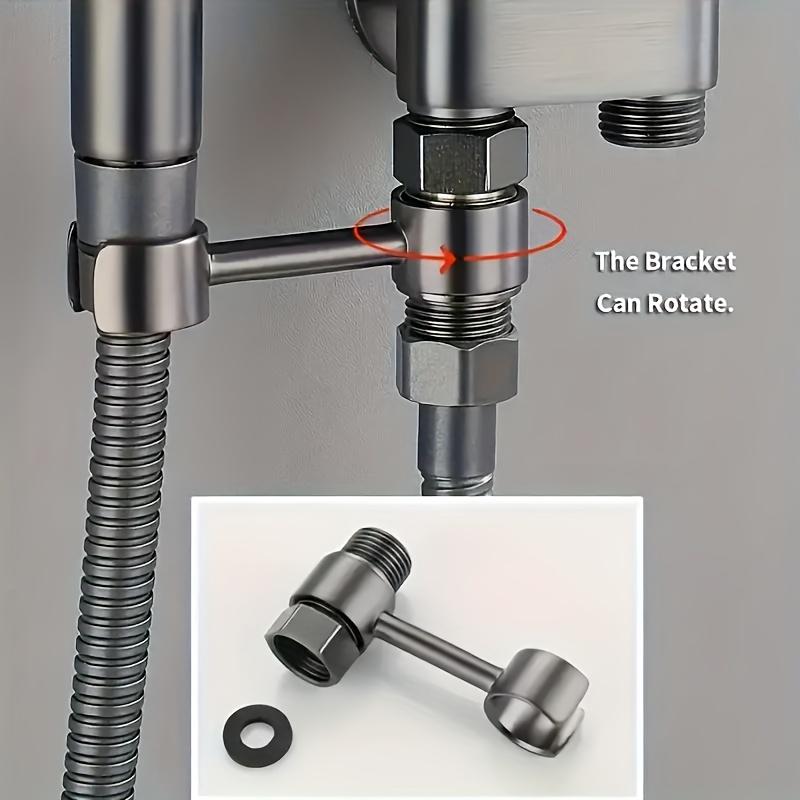 Family Corner Valve Toilet Nozzle - Dual Outlet Flush, One Inlet and Two Outlets, Handheld Basin Nozzle, Easy To Install and Space Saving
