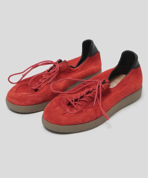 [WETHEROAD] Other Suede Washed German Army Sneakers - Red WTRD3122