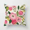 Ancient Style Watercolor Flower Pillowcase Office Living Room Car Ornaments Home Pillowcase