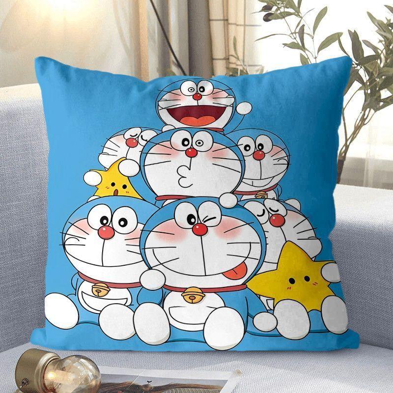 Doraemon Cartoon Doraemon Blau Dicklich Klingelkatze Kissenbezug Sofakissen Sitz Lendenkissen
