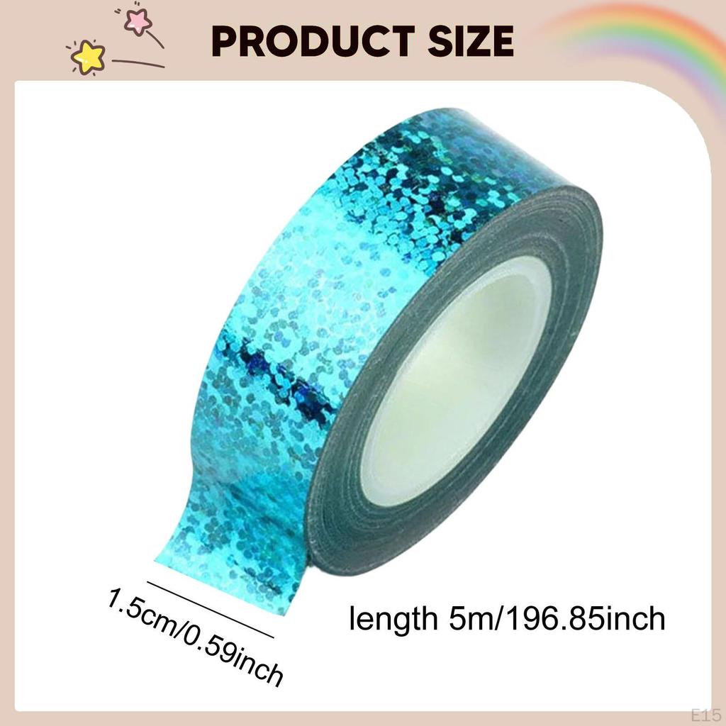 Gymnastics Hoop Tape Decorative 0.59 Inchx 5 M/ 16.4 ft Easy Application Thick 1.5 cm x M