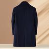 Men's Detachable 100% Cashmere Lined Woolen Coat