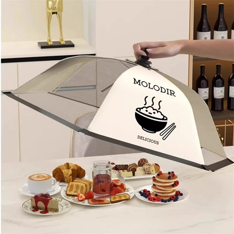 Dining Table Food Cover, Folding Dust-Proof Food Cover, Household Dust Shield For Leftovers And Fly Prevention