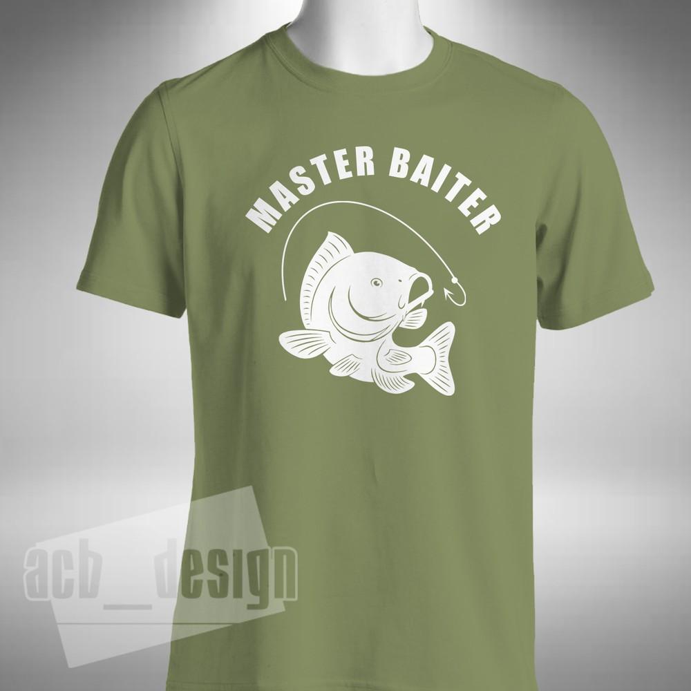 

Master Baiter T Shirt Funny Fishing Carp Pike Fisherman Sizes Small to 5XL 3XL