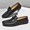 Leather Men's Shoes Slip On Moccasins Mens Breathable Black Brown Casual Shoes Luxury Brand Loafers Driving Shoes Zapatos Hombre