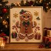 Creative Christmas Gifts for Adults Faux Pearl Art Kit, 20x20cm Xmas Painting DIY Wall Decor Making Kit Sparkling 3D Diamond Craft Adults, Festive