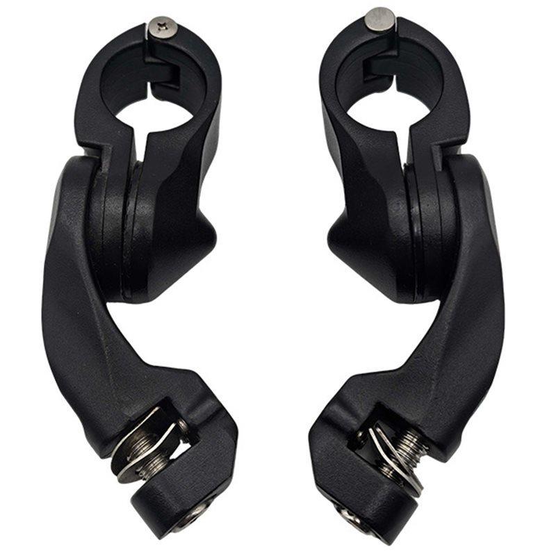 Engine Guard Bracket 32Mm 1-1/4" Footpegs Connector For Series Racer Motorcycle Parts Black