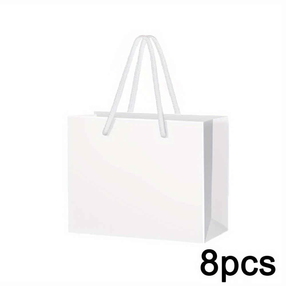 

8 шт. Утолщенные подарочные пакеты с ручками, бумажные сумки, пакеты для подарков на вечеринку, сумки-тоут, упаковочные пакеты для оптического магазина, пакеты для покупок, пакеты для подарочной упаковки 8pcs 22*8*18cm