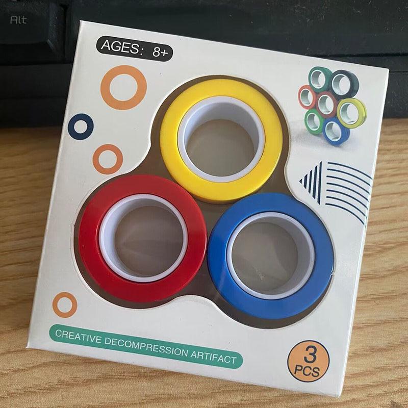 Magnetic Finger Ring Gyroscope: Unique Stress Relief Toy for Decompression