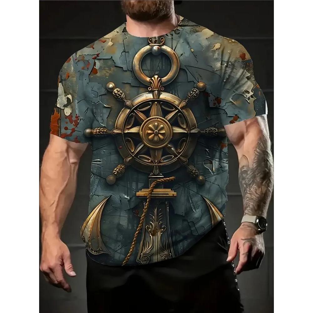 Casual Versatile Fashion Men's Top Short Sleeve Comfortable Daily T-Shirts Men’s