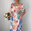 European and American Summer Women's Clothing New Printed Long Dress Dress