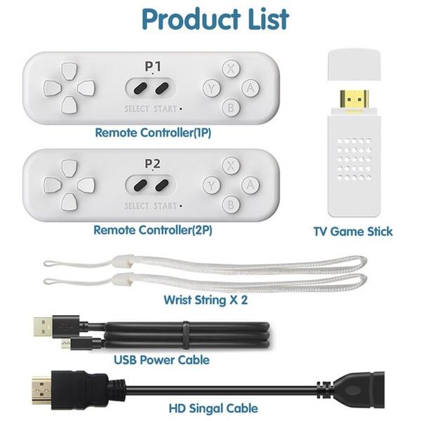 Y2 Fit 4K Console di gioco Stick Retro Console somatosensoriale integrata Giochi NES Console per videogiochi wireless 2.4G scaricabile