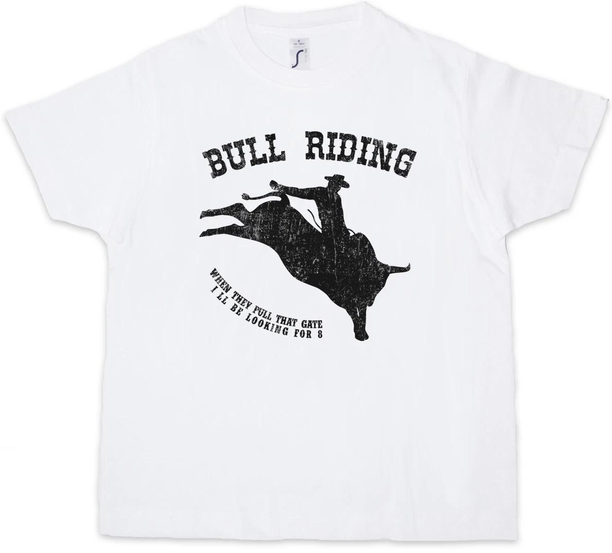 BULL RIDING Kids Boys kids boys T-Shirt Rodeo Rider Stockman Cattleman Bulls Cowboy Ranch 100