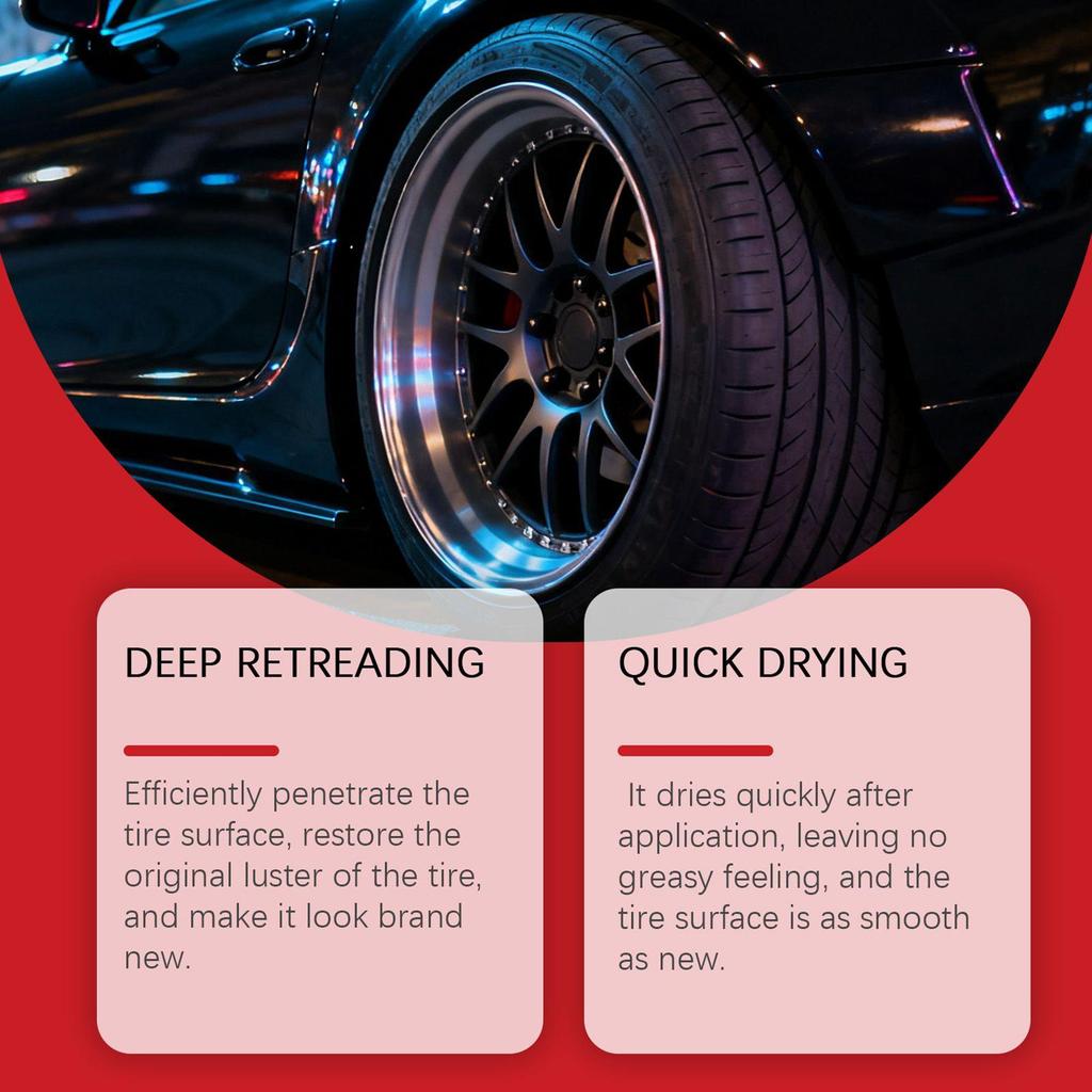 Car Wheel Shine Auto Tire Cleaning Polishing Product Car Tyre Dressing Paste For Trucks Sedans RVs SUVs Collectors Dealers Shops