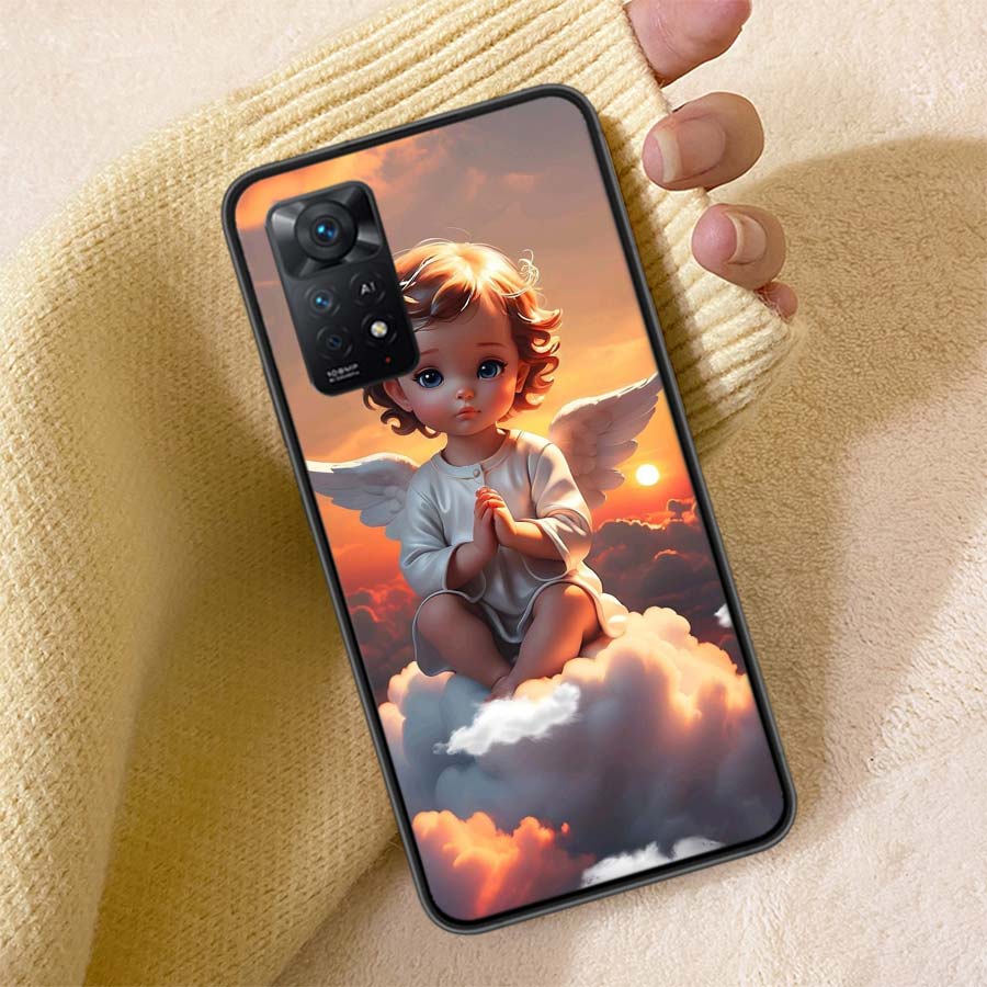 

Beautiful AngelClmj Beautiful Angel Phone Case For Redmi Note 13 14 15 Pro Plus 12 13C 12C 15C 9 10 10C 9T 9C 9A TPU Soft Cover Note 15 Pro Plus