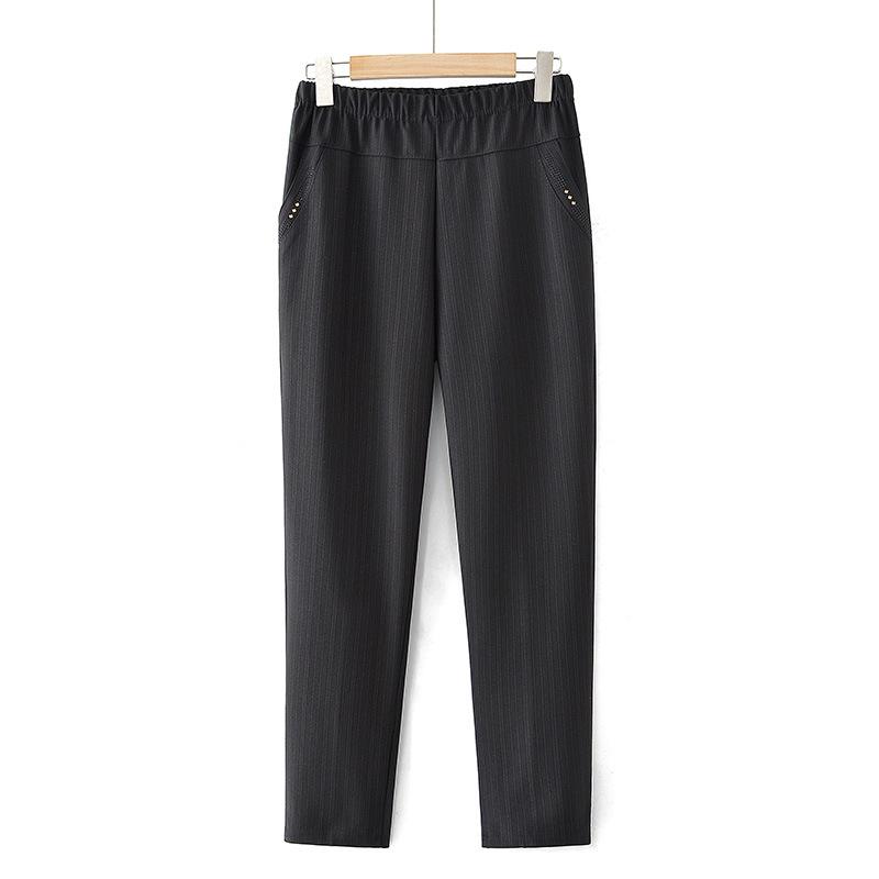 Spring & Fall Women's Straight-Leg Pants for Middle-Aged & Elderly - Mom & Grandma Casual Loose Fit
