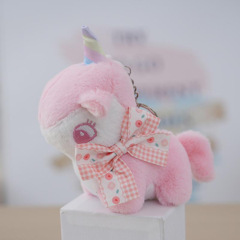 Adorable Unicorn Plush Toy Keychain Cute Bag Charm Stuffed Animal 15cm Gift