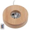 LED Light Base Wood Material Eco Friendly Elegant Style Sturdy Durable Wide Application Color LED Base