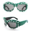 Novelty Sporty Sunglasses For Shows Stage And Daily Wear Unique Spiked Accessories Modern Outfit Photo Props