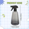 Spray Bottle Adjustable Fine to Stream Mist Leakproof 500ml Empty Sprayer for Gardening Pet