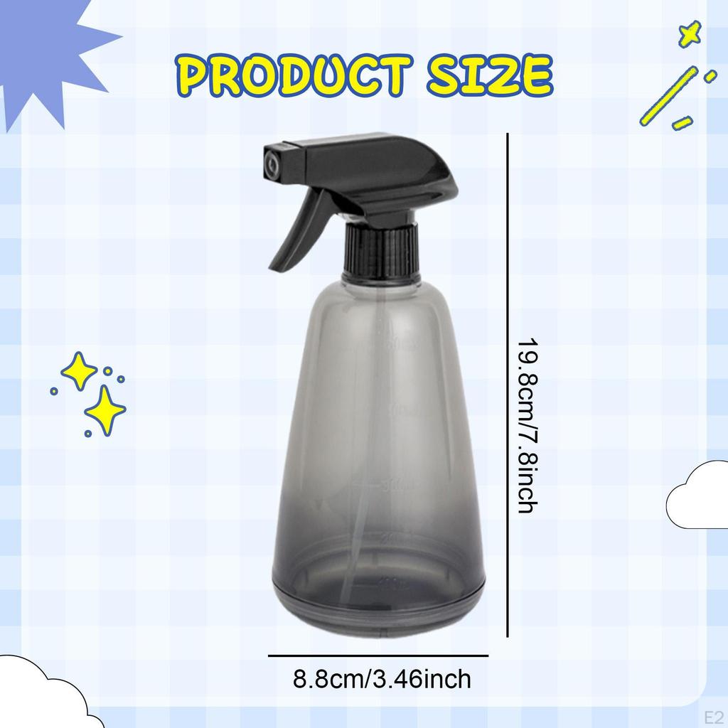 Spray Bottle Adjustable Fine to Stream Mist Leakproof 500ml Empty Sprayer for Gardening Pet