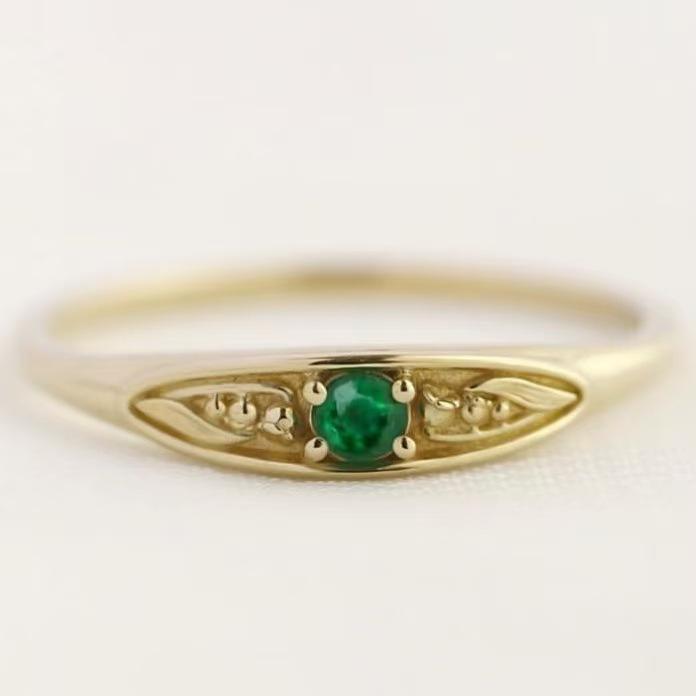 

Роскошное простое модное золотое кольцо интернет-знаменитости, креативное классическое циркониевое женское украшение No. 10