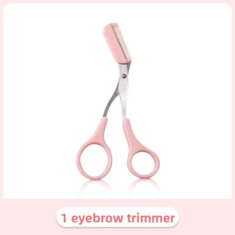 Crescent Safety Eyebrow Trimmer Set with Protective Net for Beginners