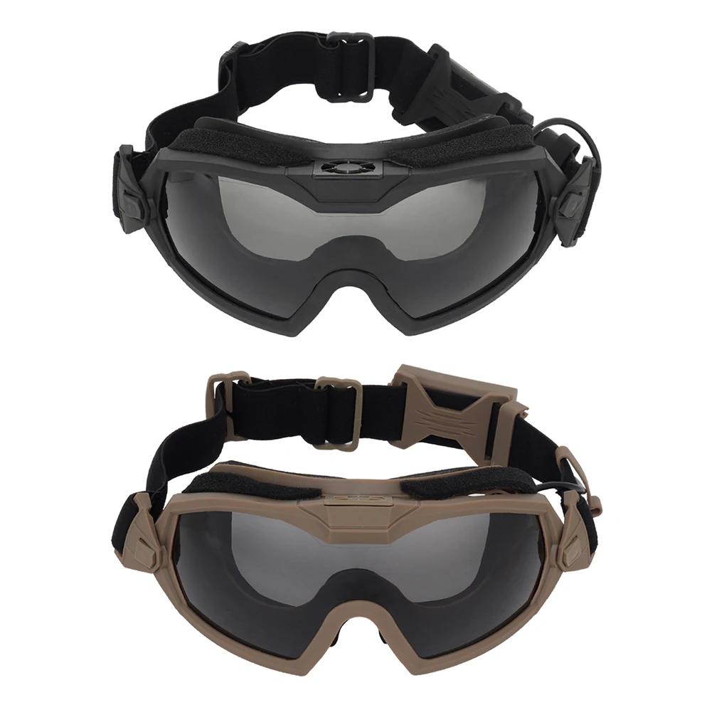 Outdoor Sports Glasses with Micro Fan Airsoft Paintball Goggles Scratch-resistant Eye Protection Safety Eyewear for Hunting