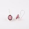 Rhodolite Gemstone 925 Sterling Silver Jewelry Earrings 1.05" For Birthday Gift EE-173-8
