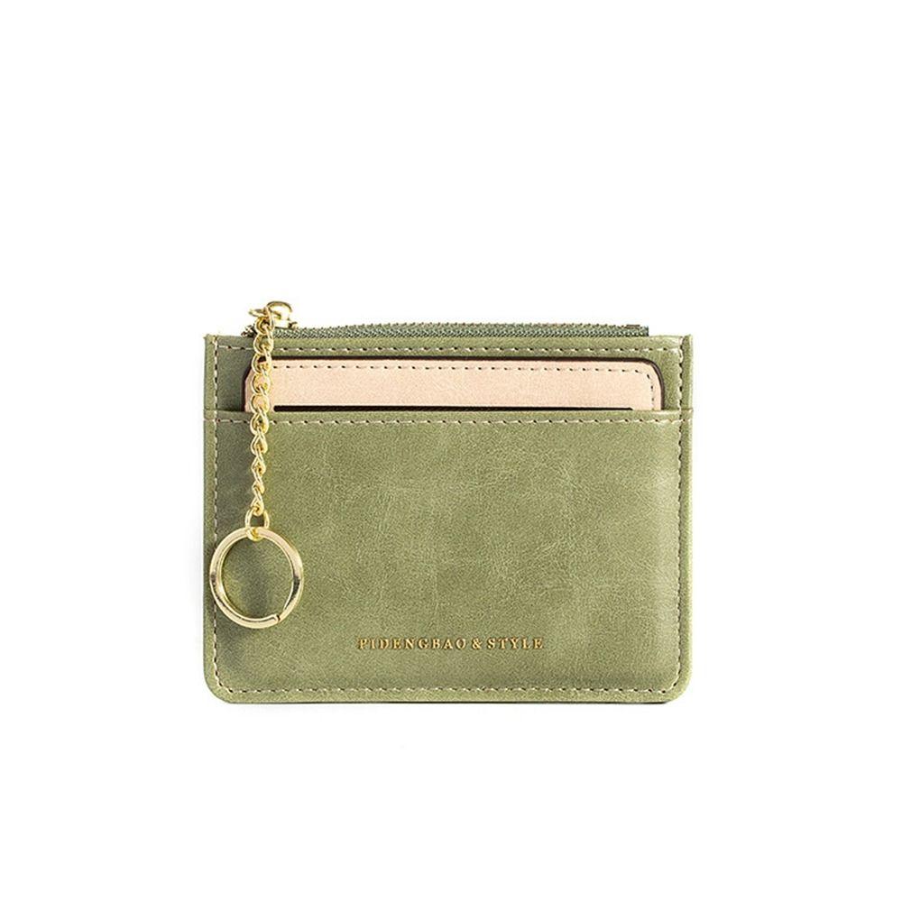 Thin Card Holder Mini Wallet Zipper Coin Purse Casual Card Bag  Travel