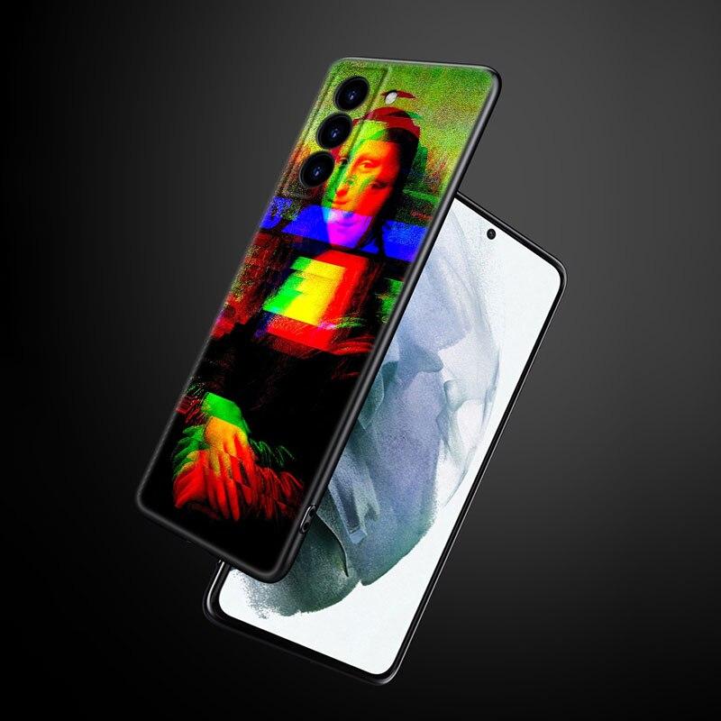 Funny Art Aesthetic David Mona Lisa Phone Case For Samsung Galaxy S22 Pro S21 S20 Ultra FE S10 Lite 5G S10E S9 S8 Plus Cover