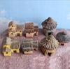 1 Pcs Stone House Cartoon House Miniature Ornament Resin Bonsai Dollhouse Fairy Garden Decoration