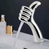 Modern Design Bathroom Sink Faucet Thumbs Bathroom Faucet Brass Mixer Basin Faucet Single Hole Deck Mounted Washbasin Water Taps