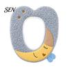 Universal Fit Toilet Seat Covers Plush Cartoon Mat, Soft Thickened Washable Bathroom Pad Winter with Handle, Warm Skin-Friendly Adhesive Cushion