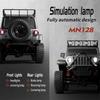 MN128 RC Crawler 1/12 Full Scale 4x4 2.4G Climbing Buggy Vehicle with LED Light 4WD Off-road Remote Control Cars Toys for Kids