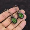 Copper Green Turquoise Earring Copper Wire Wrapped Earrings Beautiful Gemstone Jewelry Handmade Earring Anniversary Gift Copper Wire Jewelry