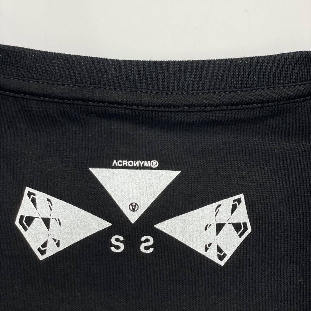 ACRONYM S24-PR Mercerized Short Sleeve T-shirt tops S blackUsed