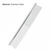 Pet Comb Smooth Edges Pet Hair Care Stainless Steel Dog Cat Hair Straight Row Comb Pet Grooming Tool