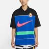 Nike Polo Shirts Men's Blue Polo Collar Moderate Straight Fit DM7918-480