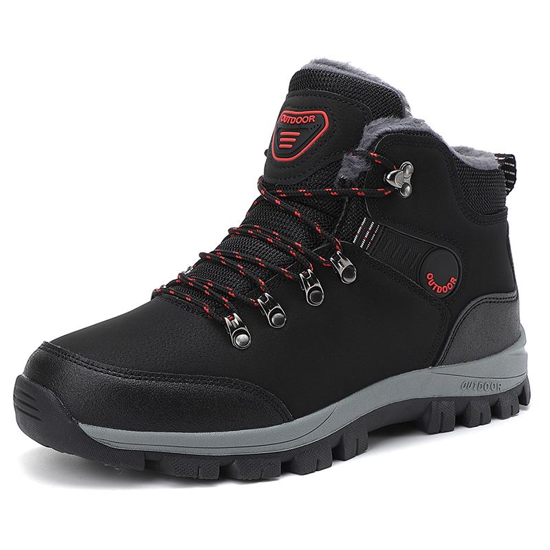 

Men s Hiking Shoes Waterproof Leather Outdoor Men Boots Wear-resistant Men Trekking Walking Hunting Tactical Sneakers 46