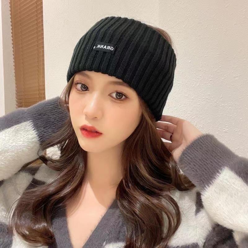 Big head circumference plush pile hat women's autumn and winter new ear protection warm confinement cold hat face covering small standard bag head hat