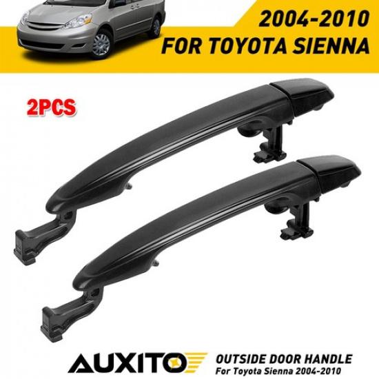 For Toyota Sienna 2004-2010 Rear Outside Outer Door Handle Pair Passenger Drive&
