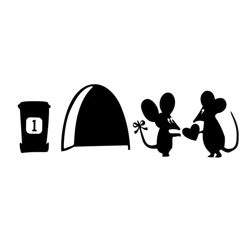New Mouse Hole Series Wall Stickers Living Room Sofa Background Environmental Protection Decorate Creative Animals Wall Stickers