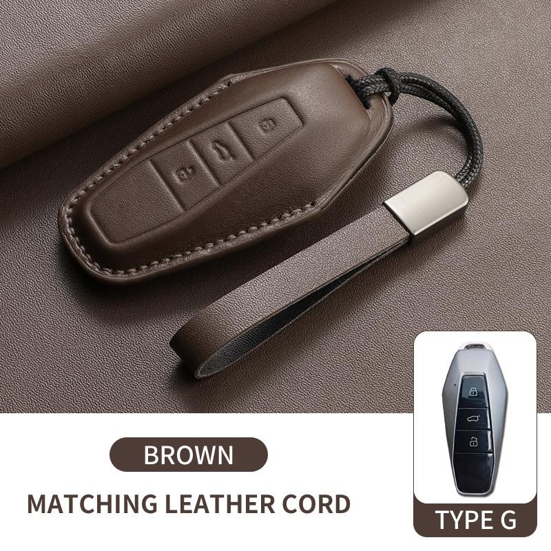 

Leather Car Key Case Cover Shell Fob For Chery Icar 03 Icar03T Aiqar Eq7 Eq5 Eq3 Jaecoo J6 J7 J8 Car Remote Keychain Accessories