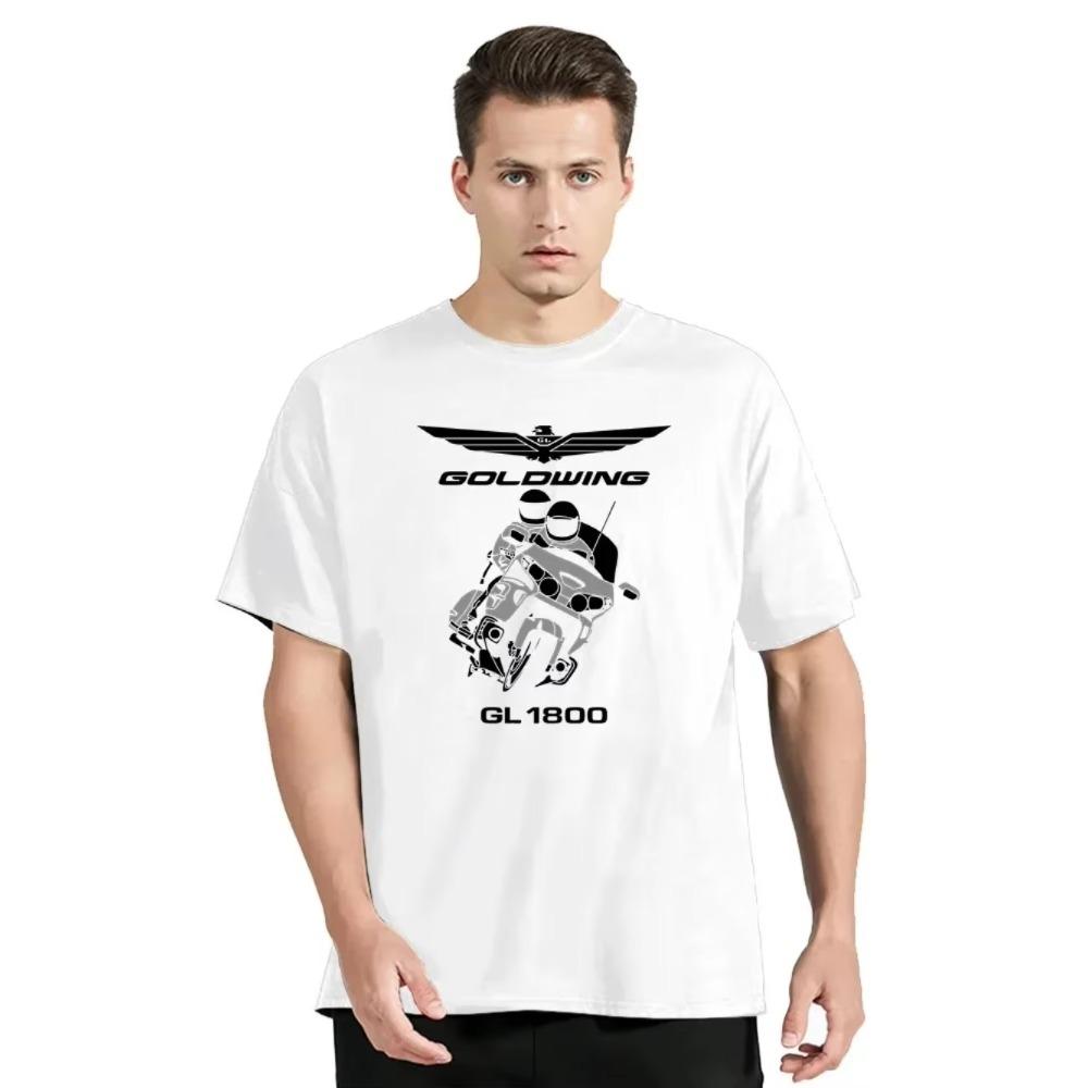 Goldwing GL1800 Motocycles T Shirt Men Women Tee Summer Cotton Tshirt Oversized Short Sleeve T-shirt Top High Quality Clothes