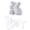 Ornament Mould Flexible Silicone Mold for Office Decoration 3 Rabbit Family Figurine Desktop Embellishment Making Molds