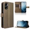 Flip-Hüllen für OPPO A6X Lederhülle [Flip Vintage Leder] Stoßfest Langlebig Retro Handyhülle