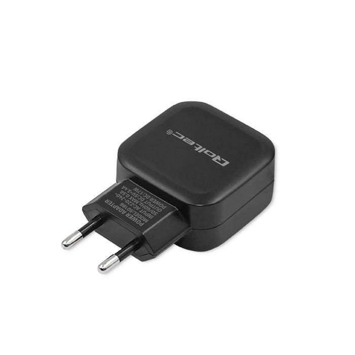 Qoltec Car Charger 12-24V | 17W | 5V | 3.4A | USB + Micro USB Cable