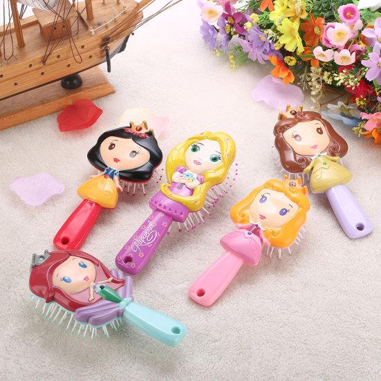 

Cartoon Mermaid Elsa Kids Anti Static Tool Massage Comb Air Cushion Hair Styling