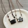 Design Sense Click Flash Sound Camera Pendant Necklace Female Niche Retro Personality Versatile Neck Chain Sweater Chain